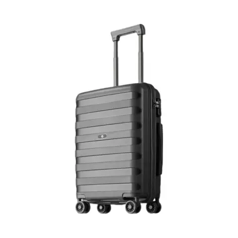 J.ZAO Aviator Luggage Large Capacity Men and Women Trolley Case 24 Inch Suitcase Student Password Box Carbon Black