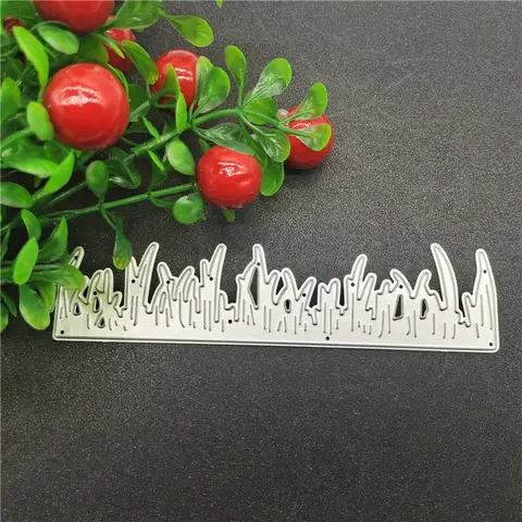 Grass Edge Metal Die Cuts Grass Edge Cutting Dies Cut Stencils for Scrapbooking Cutting Dies DIY Album Card Making Decor Craft Photo Album Decorative Embossing Paper Dies