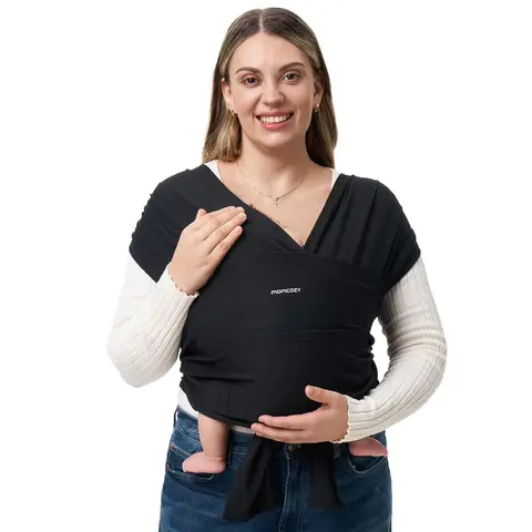 Momcozy Polyester-Spandex Baby Sling BJ001 -Black