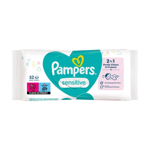 Lingettes Bébé Pampers Sensitive x52