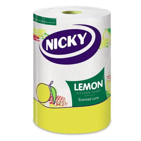 Nicky Lemon Kitchen Towel, 2-Ply, 1 Roll