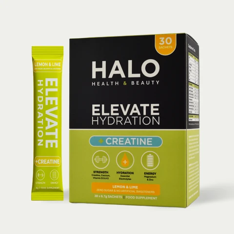 HALO Elevate Hydration Creatine Sachets Lemon & Lime Flavour - 30 Sachets