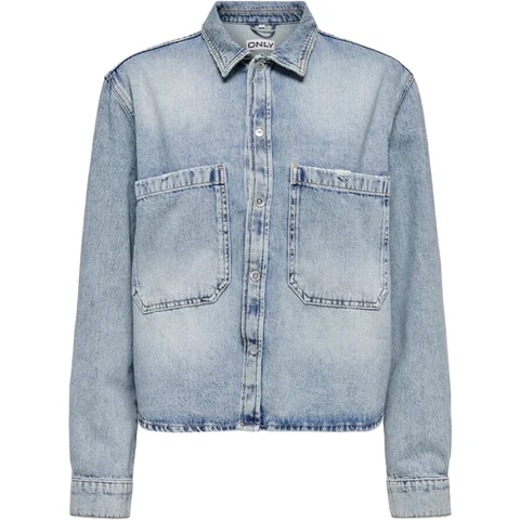 ENKEL CASSIE LS OVS DNM SHIRT DOT NOOS JEANS SHIRT M