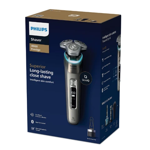 Philips XP9203/30 Rasoir électrique i9000 Prestige 100 % étanche avec technologie SkinIQ