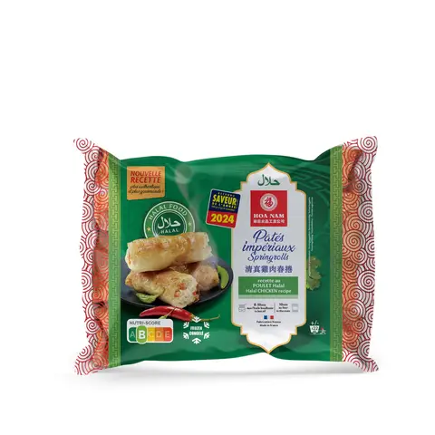 HOA NAM Pâtés impériaux/nems au poulet halal surgelés - 22 pièces, 814 g