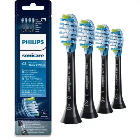 Philips Sonicare HX9044/33 C3 Plaque Defense Zwart 4-Pack