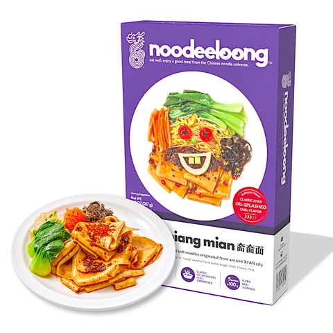 Noodeeloong Biang Biang Noodles Classic Xi'an Oil-Splashed Chili Flavor 217g