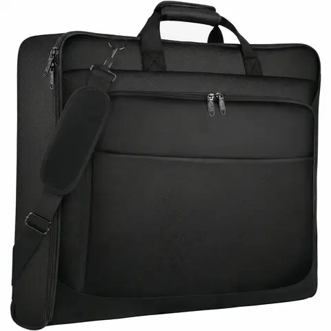 Men's Travel Garment Bag Large Suits and Formal Shirts with Anti-Wrinkle Protection Anti-Theft Waterproof Organization Multifunction Multiple Pockets Organizers， Black， Black/White， Formal， New Year Sale ， Top gift picks