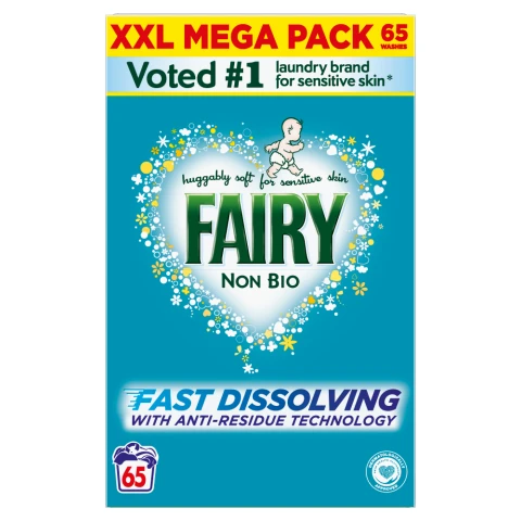 Fairy Non Bio Washing Powder 3.575kg, 65 Washes