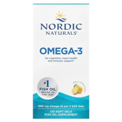 Nordic Naturals Omega-3, 690mg Lemon - 120 Softgels