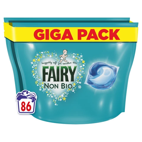 Fairy PODS, Washing Liquid Laundry Detergent Capsules, Non Bio, 86 Washes