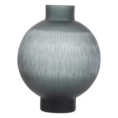 Hessa Large Carved Glass Vase