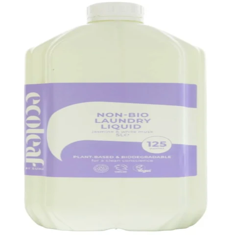 ECOLEAF BY SUMA - Laundry Liquid - Jasmine - Non Bio - 125 washes - 5L