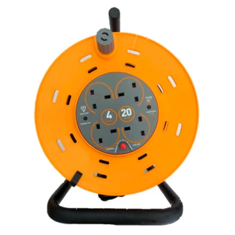 Open Cable Reel Extension Lead 4 Way 13a