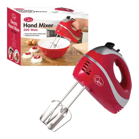 Professional Hand Mixer - Red/Silver