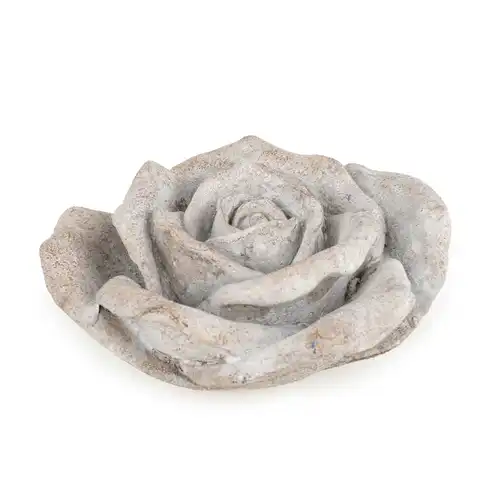 Candlelight Ornament Rose Washed Grey D:11cm