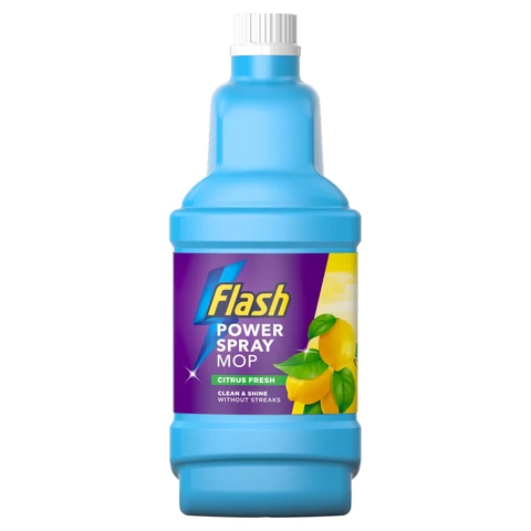 Flash Power Spray Mop Floor Cleaner Multi-Surface Cleaning Liquid Citrus Fresh, 1.25l