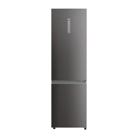 Haier 2D 60 Series 5 Pro Fridge Freezer – Platinum Inox | A Energy Rated | 205cm High | Total No Frost | Wi-Fi Connected (HDPW5620ANPD)
