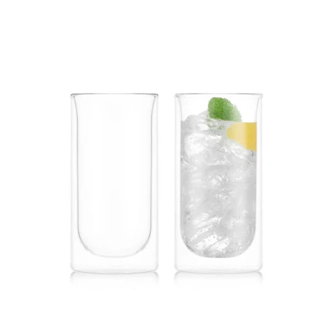 BODUM SKÅL Double Wall Glasses - 2pcs 280ml - Gin & Tonic Tumbler