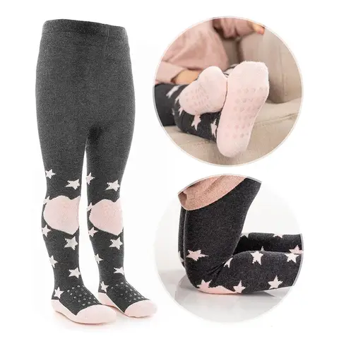 LaLoona Crawling Tights 74/80 Stars/Pink