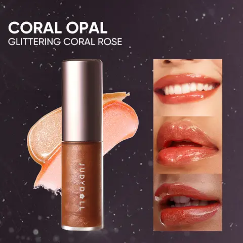 JUDYDOLL DAZZLE CRUSH LIP OIL CORAL OPAL
