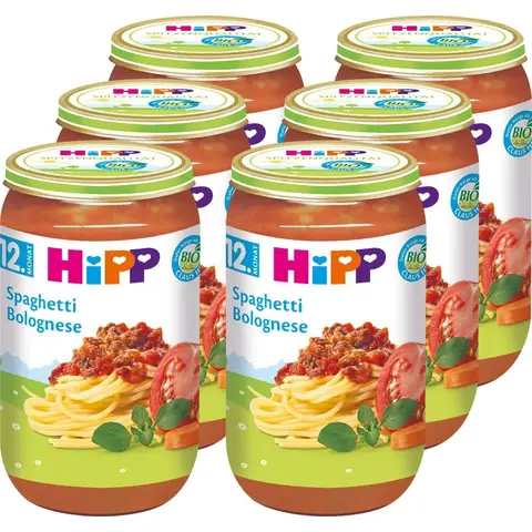 HiPP Spaghetti Bolognese (ab 1 Jahr) Multipack 6 x 250 g