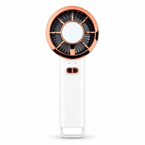 Handheld Fans - White, 3 Speeds, Strong & Portable, with Phone Stand & USB Charging, NOXJD292WT