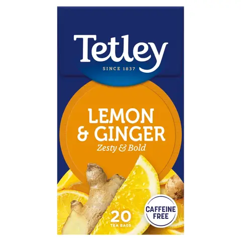 Tetley Lemon & Ginger 20 Tea Bags