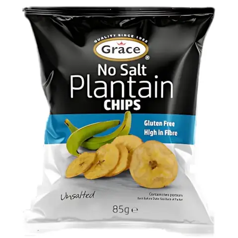 Grace Plantain Chips No Salt 85g