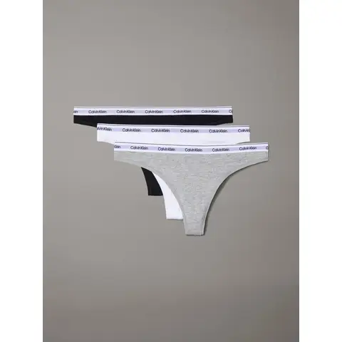 Damesstring 3-pack MPI 2 Zwart / 1 Grijs Gemêleerd / 2 Wit Maat 2XL