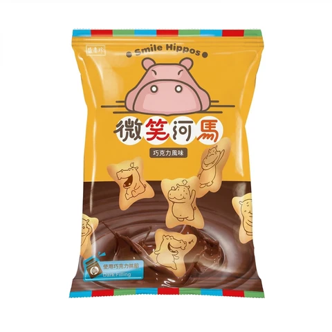Triko Foods Smile Hippos Biscuits Chocolate Flavour 60g