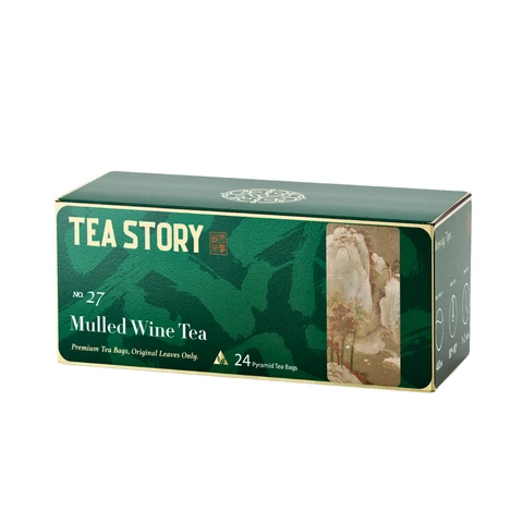 Tea Story Mulled Wine Tea [Gift] Non-Alcoholic Spiced Herbal Blend, Limited Edition Tea Bags 24 Tea Bags ×3g