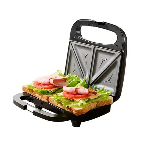 ochama Sandwich Maker, Panini Press Grill, Dual-Plate Double-Sided Heating, 750W Home Breakfast Toaster