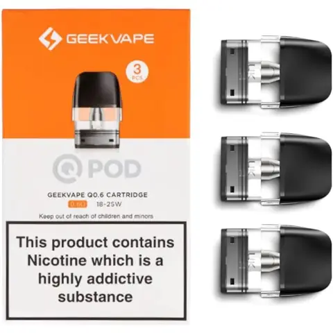 Geek Vape Q Cartridge / 0.6Ohm / 2ml / 3PK