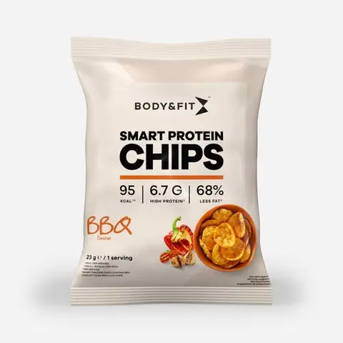 Body&Fit Smart Protein Chips saveur barbecue - 12 x 23 g