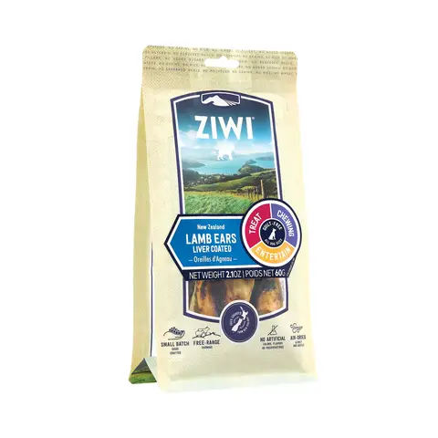 Ziwi Treats Hundesnack Lammohren Beutel 60 g
