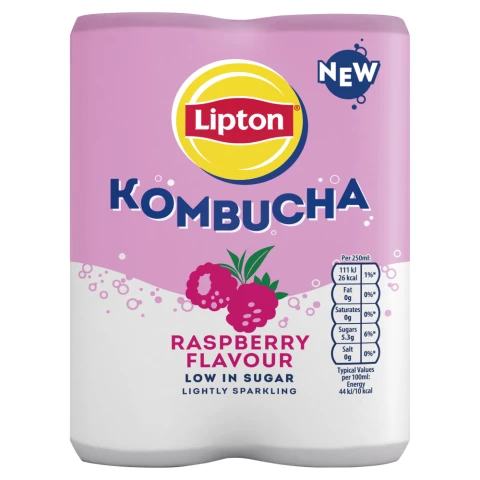 Lipton Kombucha Raspberry 4 x 250ml