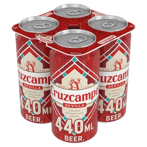 Cruzcampo 4 X 440Ml (Abv 4.4%)