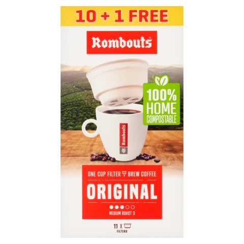 Rombouts Original Compostable One Cup Filter Coffee 70g