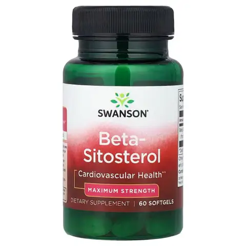 Swanson Beta Sitosterol Prostate Maximum Strength Capsules - 60 Capsules