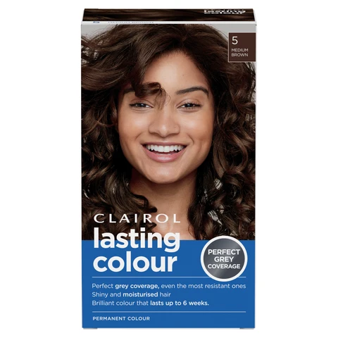 Clairol Lasting Colour Permanent Colour Hair Dye 5 Medium Brown 1 Pack