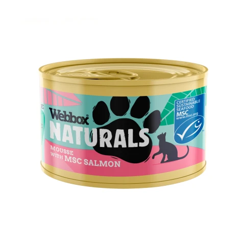 WEBBOX NATURAL CAT SALMON MOUSSE 85G