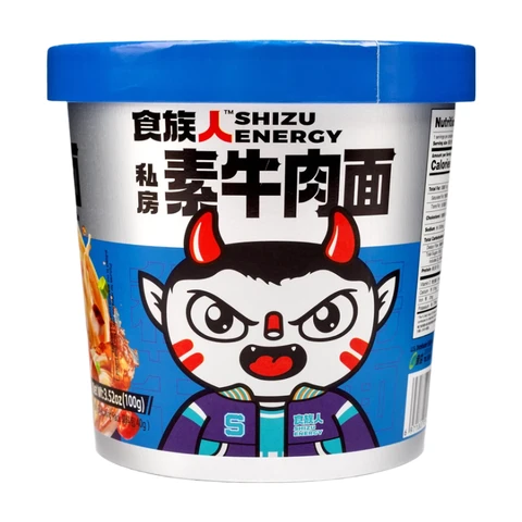 SHIZU ENERGY Privathaus-Vegetarische Rindfleischnudeln (in Dosen) 100g
