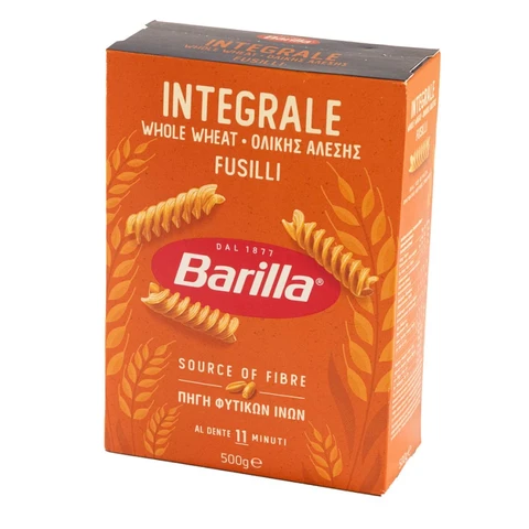 Barilla Wholewheat Fusilli Pasta 500g