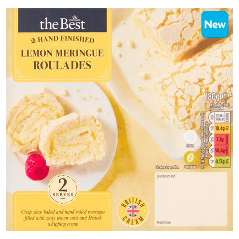 Morrisons The Best Lemon Mini Roulades 2pk 180g