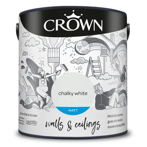 CROWN Matt Emulsion Clay White 2.5L