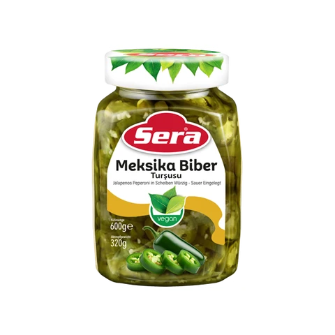 Sera Meksika Biber Tursusu (Tafelzuur Jalapeno) 600g