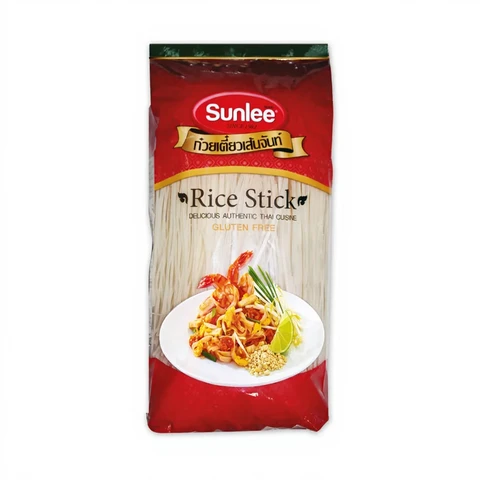 Sunlee gebogen rijstnoedels 3 mm 400 g