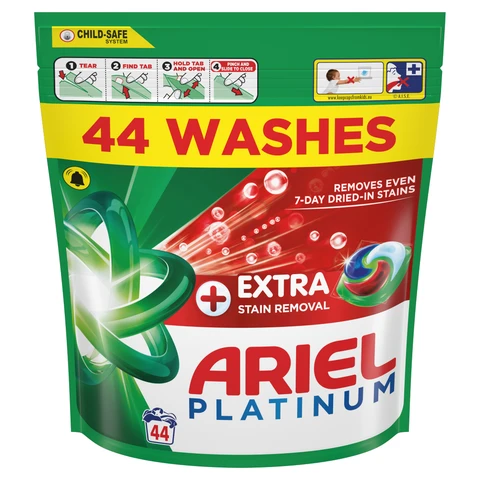 Ariel Platinum Stain Removal  PODS, Washing Liquid Capsules 44 Washes