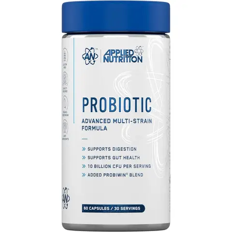 Applied Nutrition Probiotic Multi Strain Gut Health 10 Billion CFU Vegan Digestive Support Capsules - 60 Capsules